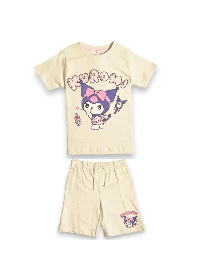 kuromi KUROMI GIRLS T-SHIRT & SHORT SET‬