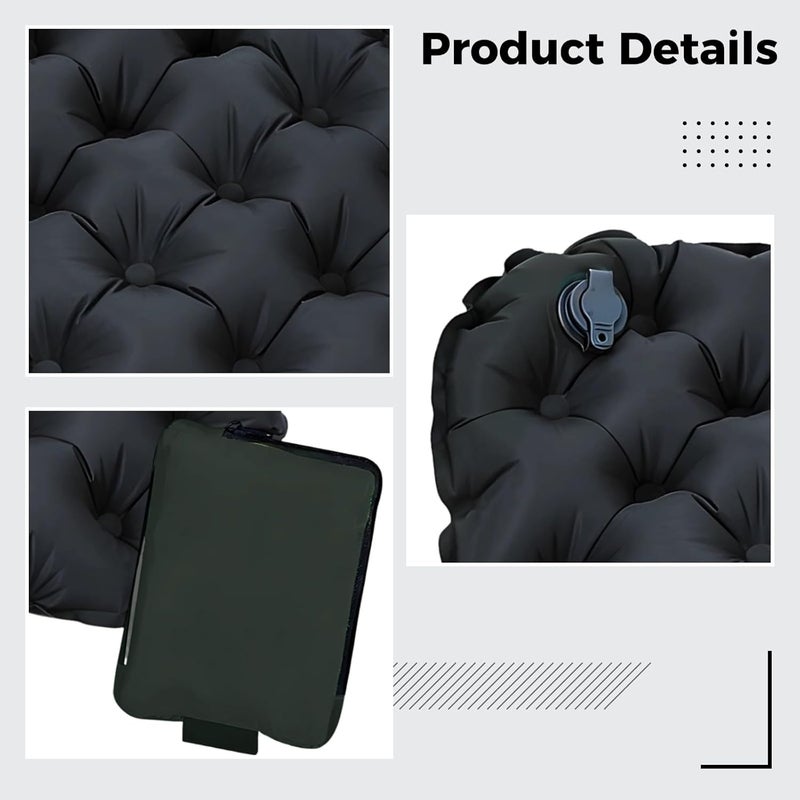 Inflatable Seat Cushion with Storage Bag, Portable and Foldable for Outdoor, Travel, Office, Lightweight Design, Easy Inflation - Image 3