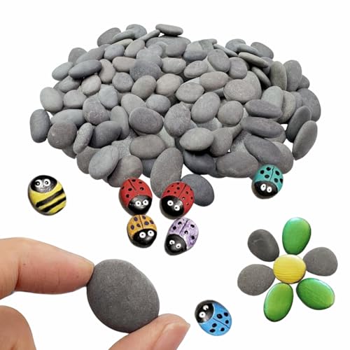 Lifetop 51pcs Tiny Painting Rocks ，DIY Smooth Surface Stones,Arts and Crafts ，0.5 to 1.0 inches ，So Small Rocks,Hand Picked for Painting - Image 1