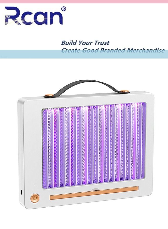 Rcan 2 In 1 Plug In UV Mosquito Killer Lamp Indoor and Outdoor Floor and Wall Mount Waterproof Bug Trap Rechargeable Ultra Quiet Mosquito Trap Light for Home Backyard Patio Garden Camping  - Image 1