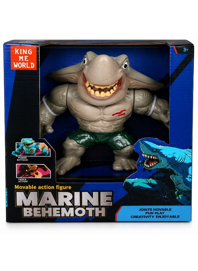 KING ME WORLD Marine Behemoth Movable Shark Action Figure