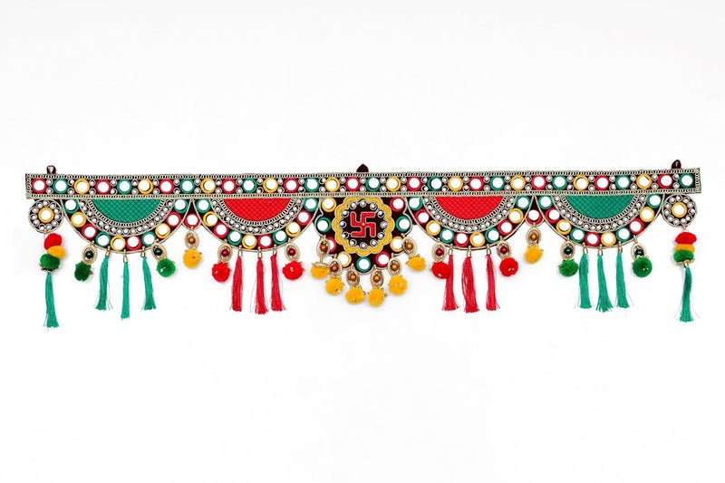 MOKKO MOKKO_ Traditional Toran for Entrance Door I Hangings for Home Decor Yellow Orange Marigold Traditional 3 Feet Toran  - Image 1