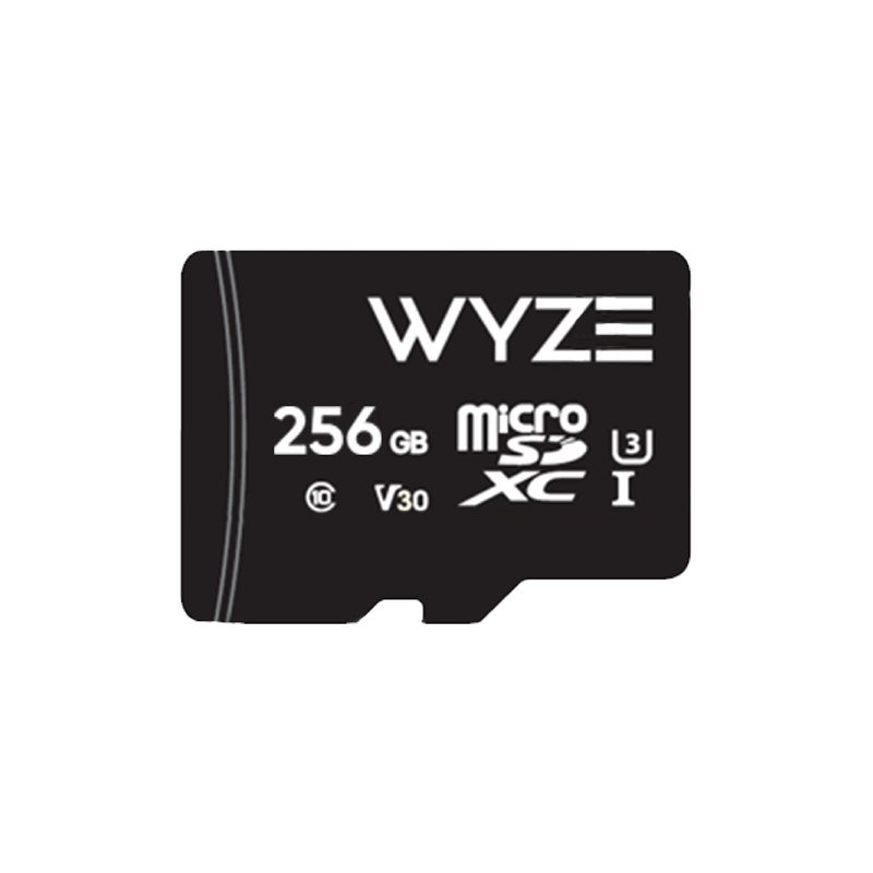 Wyze Expandable Storage 256GB MicroSDXC Card Class 10, Black - Image 1