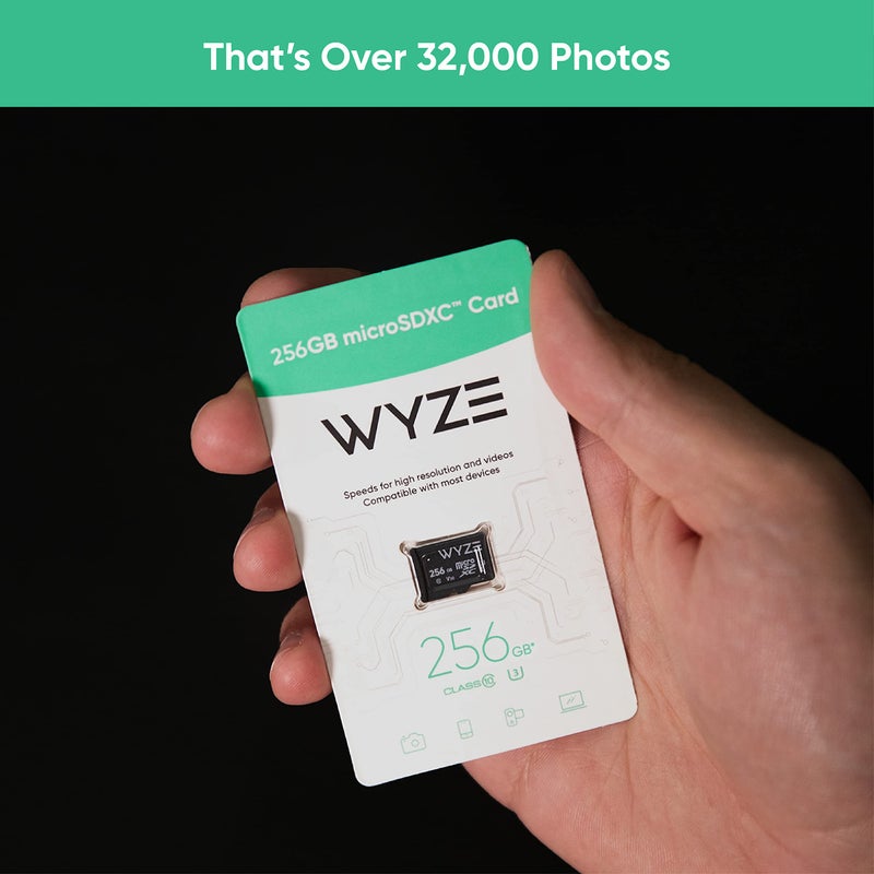 Wyze Expandable Storage 256GB MicroSDXC Card Class 10, Black - Image 3