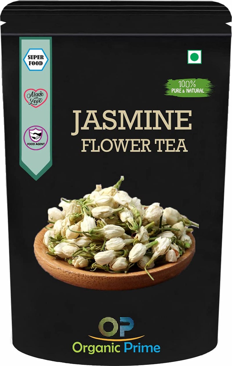 Organic Prime Jasmine Flower Tea for Slimming Body and Stress Relief - 100 GM by Organic Prime - Image 1