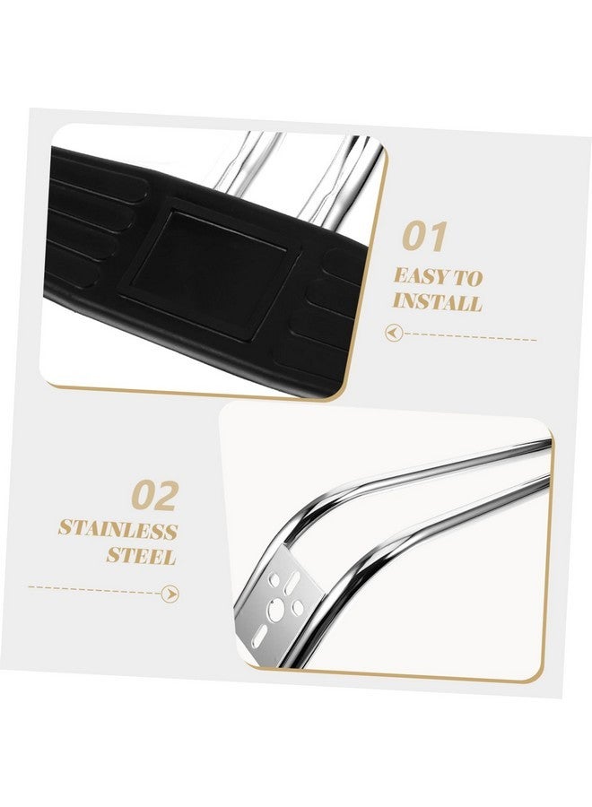 Beaupretty Salon Chair Footrest Hair Salon Chair Foot Rest Rack Chairs Salon Chair Footrest Replacement Foot Pedal For Chair Salon Chair Foot Rest Pedal Foot Pedals Stainless Steel Barber Chair - Image 2