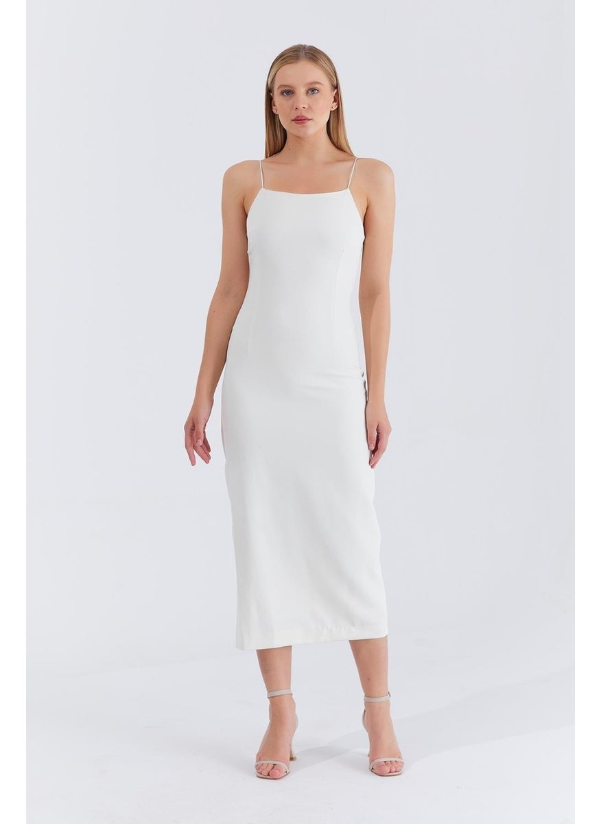 Tena Women's Ecru Strappy Long Dress  - Image 1