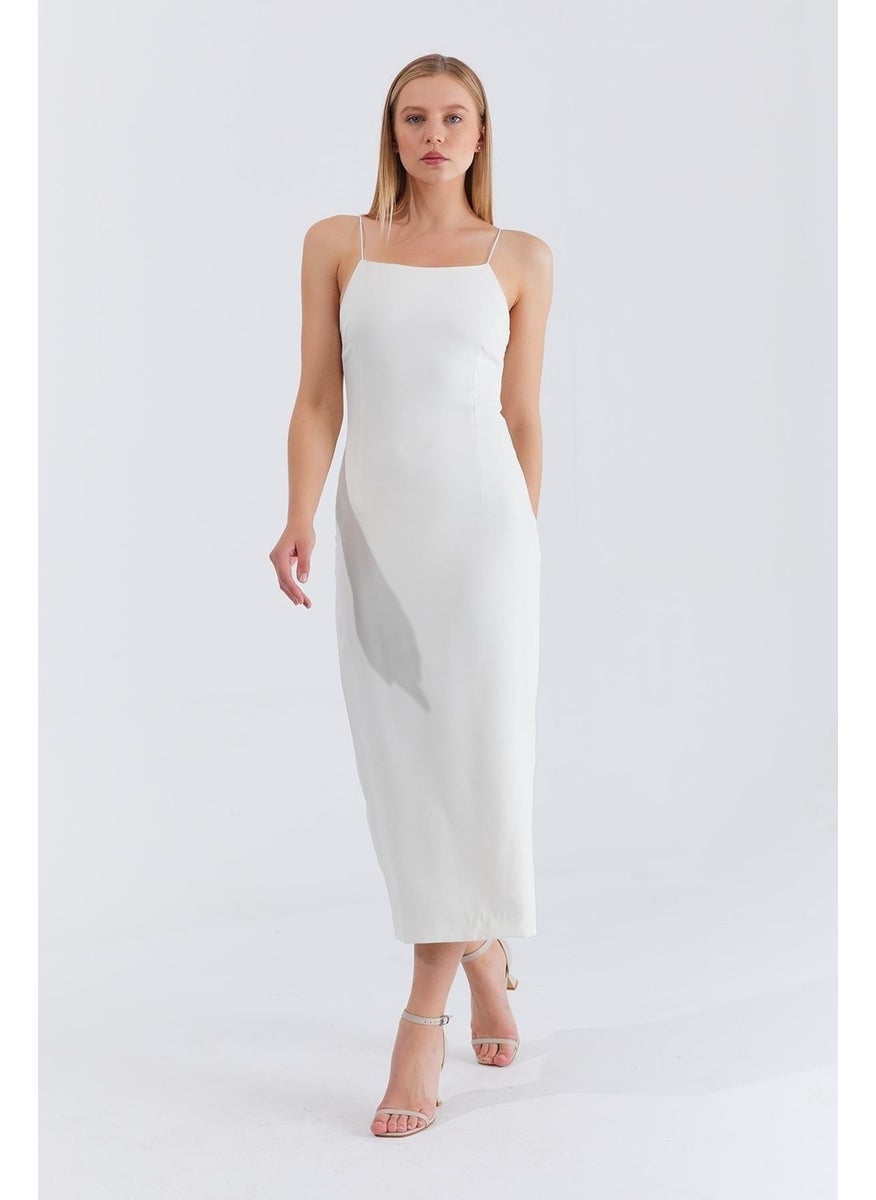 Tena Women's Ecru Strappy Long Dress  - Image 2