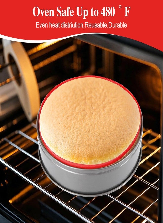 WOWITIS 2 Packs Silicone Baking Mat for Springform Pan 9",Reusable Baking Mat Prevent Cake from Sticking to Bottom & Side,Food Safe Non-Stick Silicone Mat for Baking Easy Clean Oven Baking Sheet for Cake Pan - Image 4