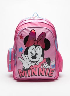 Disney Minnie Mouse Print Backpack with Adjustable Shoulder Straps - 46x34x23 cms  - Image 1
