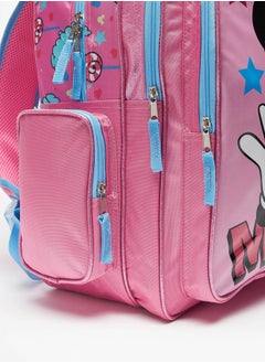 Disney Minnie Mouse Print Backpack with Adjustable Shoulder Straps - 46x34x23 cms  - Image 4