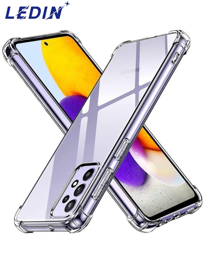 LEDIN Case for Samsung Galaxy A33 5G Clear Case Soft Flexible Silicone Back Cover Shockproof Anti Scratch Case with Reinforced Bumper Corner Compatible for Samsung Galaxy A33 5G Clear - Image 1