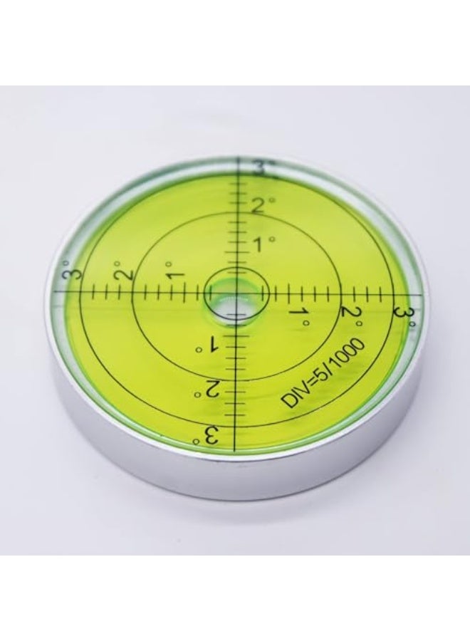 Excefore Round Spirit Levels, 2.4 Inch 60mm High Precision Aluminium Bullseye Spirit Levels - Accurate Bubble Level for RV, Motorhome, Camping, Trailer, Construction, CNC Machines - Image 4