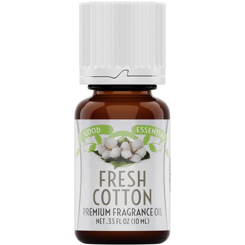 Good Essential - Fresh Cotton Fragrance Oil for Laundry, Dryer Balls, Soap Making, Candle Making, Lotions, Diffuser - 0.33 fl oz - Image 1