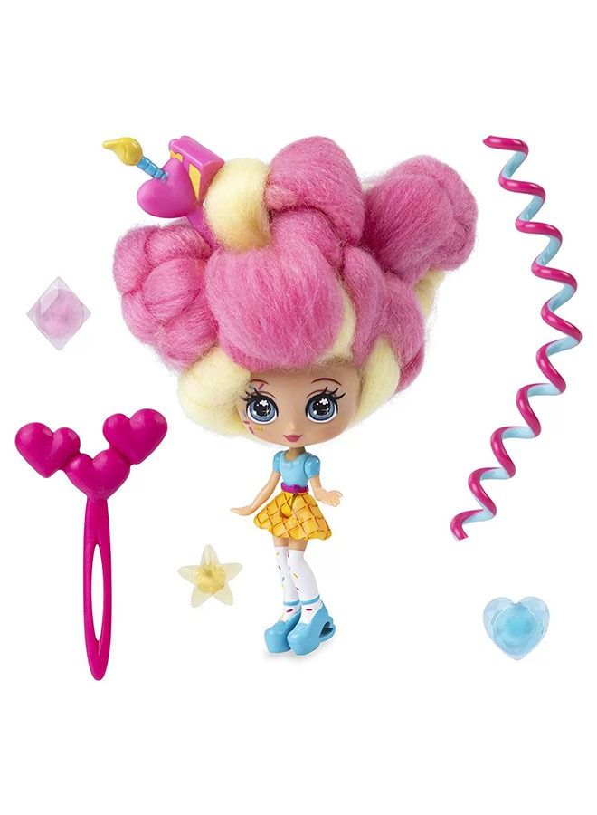 Candylocks Suger Style Doll, Cotton Candy Girl DIY Braided Doll Family Girl Doll Toy - Image 3