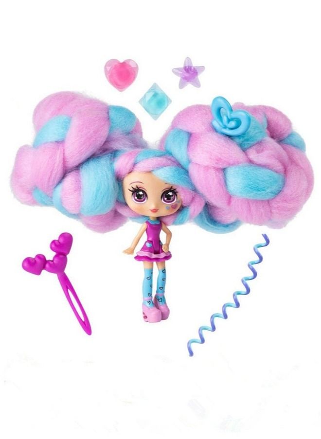 Candylocks Suger Style Doll, Cotton Candy Girl DIY Braided Doll Family Girl Doll Toy - Image 2