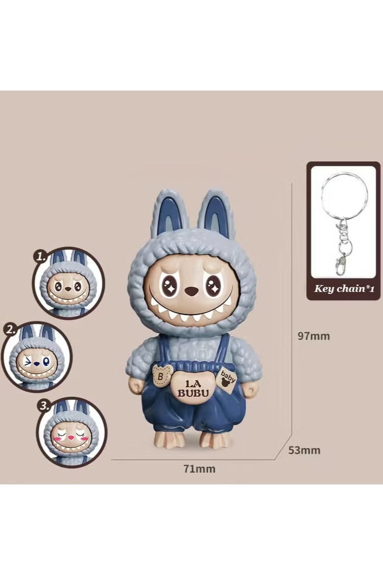 Monster Super Cute Big Size Face Changing Labubu Keychain And Best Gift For Favorite Person - Image 1