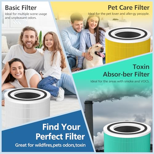 Caehomly 2 Pack 14 True HEPA Replacement Filter Compatible with Puro 240 Air Purifier, 3-in-1 True HEPA Filter Replacement with HP-14 Activated Carbon Filter - Image 5