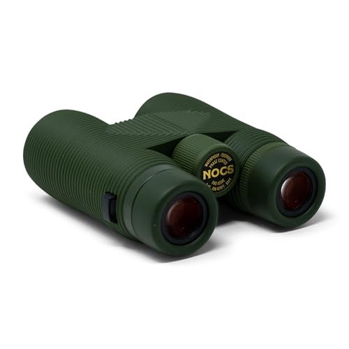 Nocs Provisions Pro Issue 8x42 Compact Fogproof Waterproof Binoculars for Adults Kids 8X Magnification Wide View MultiCoated Lenses for Bird Watching Hunting Stargazing Canopy Green