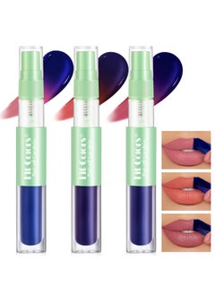 3 Colors Matte Peel Off Lip Liner Stain Set Moisturizing Tattoo Magic Color Lip Gloss with Bottle High Pigmented Long Lasting Liquid Lipstick Waterproof Nude Red Lip Makeup 010203