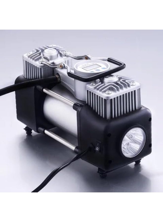 SHEZA STAR Portable Air Compressor Kit with Tools, 12 Volts, Heavy Duty Metal Construction, Storage Case Included - Image 3