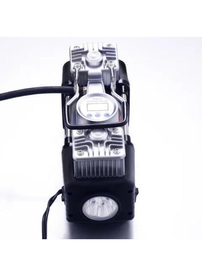 SHEZA STAR Portable Air Compressor Kit with Tools, 12 Volts, Heavy Duty Metal Construction, Storage Case Included - Image 4