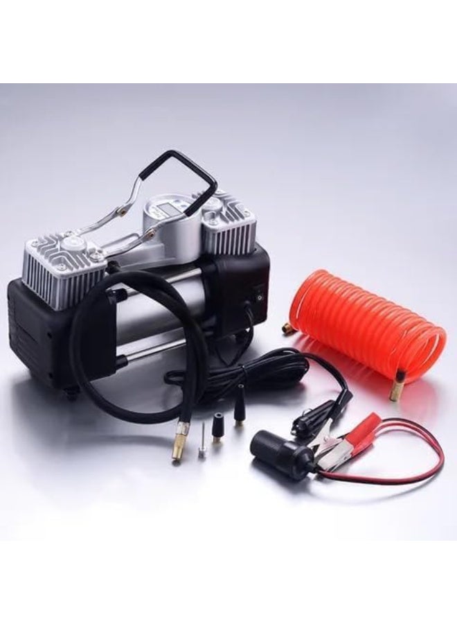 SHEZA STAR Portable Air Compressor Kit with Tools, 12 Volts, Heavy Duty Metal Construction, Storage Case Included - Image 5