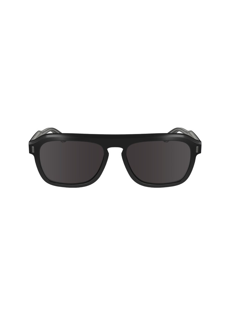 CALVIN KLEIN FULL RIM ACETATE MODIFIED RECTANGLE CALVIN KLEIN SUN CK24504S  5617 (001) BLACK  - Image 1