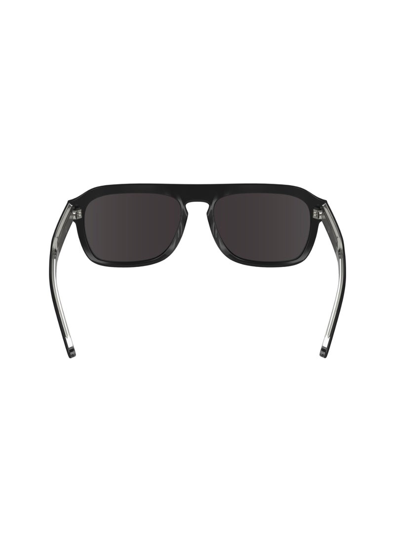 CALVIN KLEIN - FULL RIM ACETATE MODIFIED RECTANGLE CALVIN KLEIN SUN CK24504S  5617 (001) BLACK - Image 1