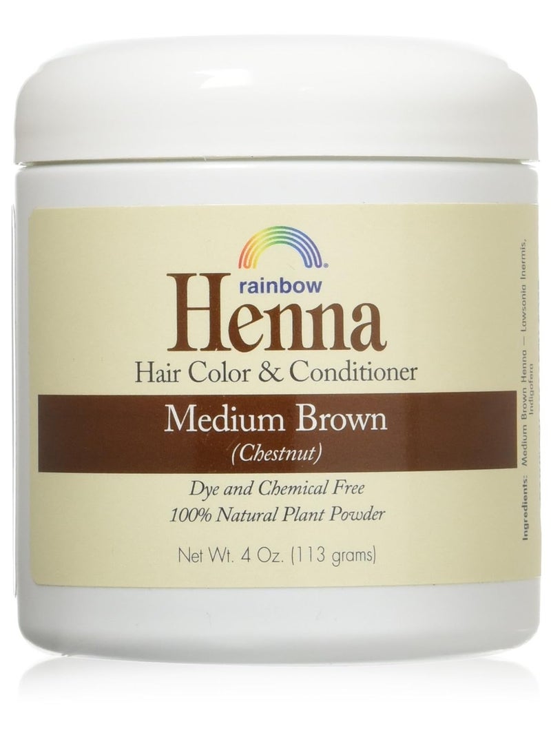 Rainbow Research Henna (Persian) - Med Brown (Chestnut), 4 oz (pack of 2)  - Image 1
