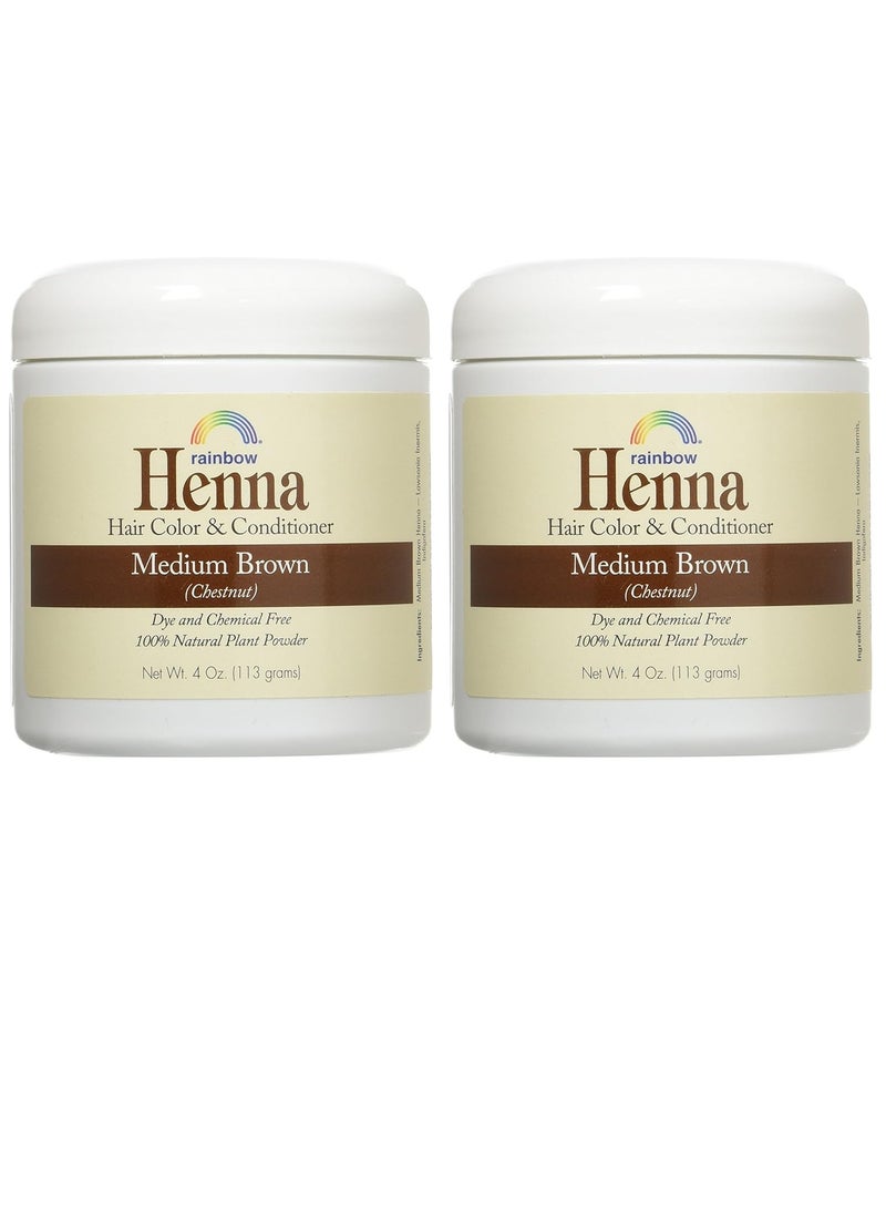 Rainbow Research Henna (Persian) - Med Brown (Chestnut), 4 oz (pack of 2)  - Image 3