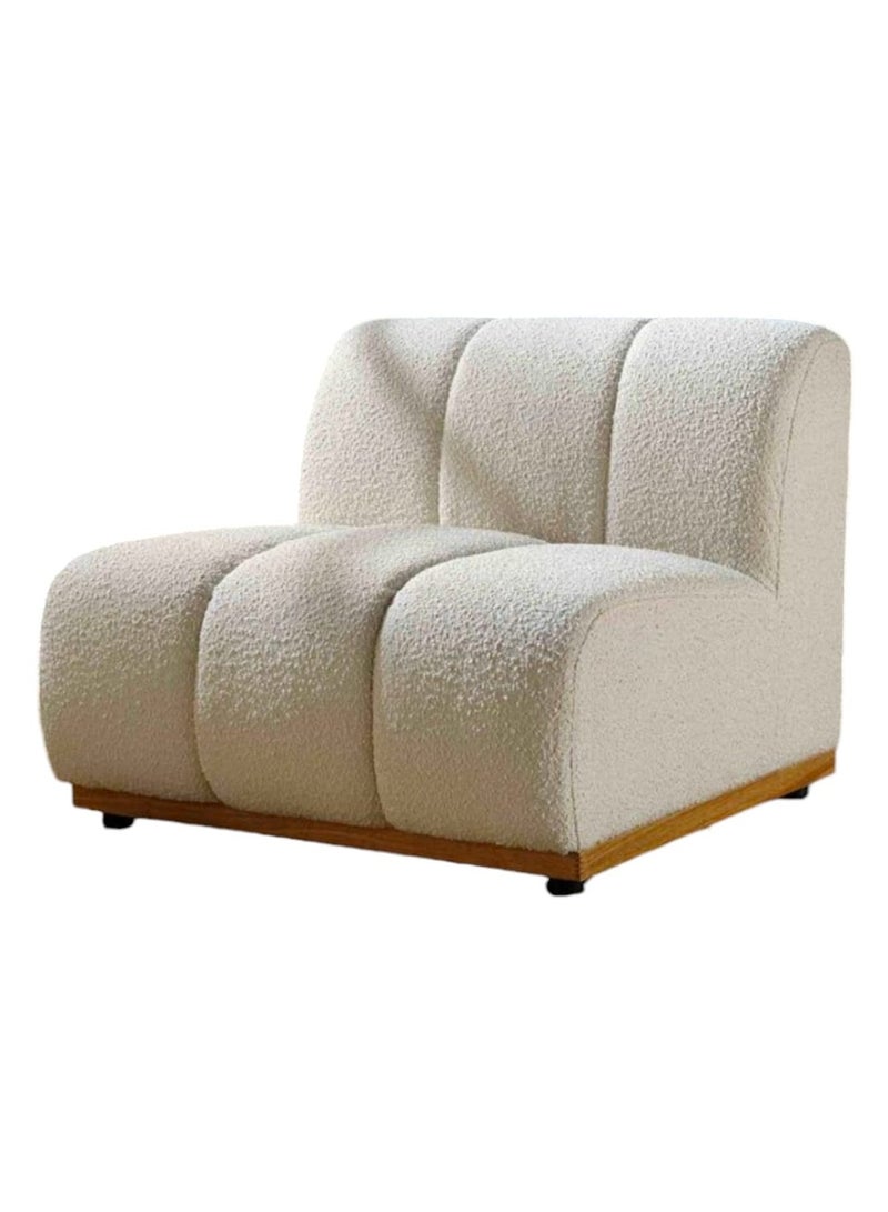 Other Manufacturer Boucle chair without handles, wooden frame, 5 cm  - Image 1