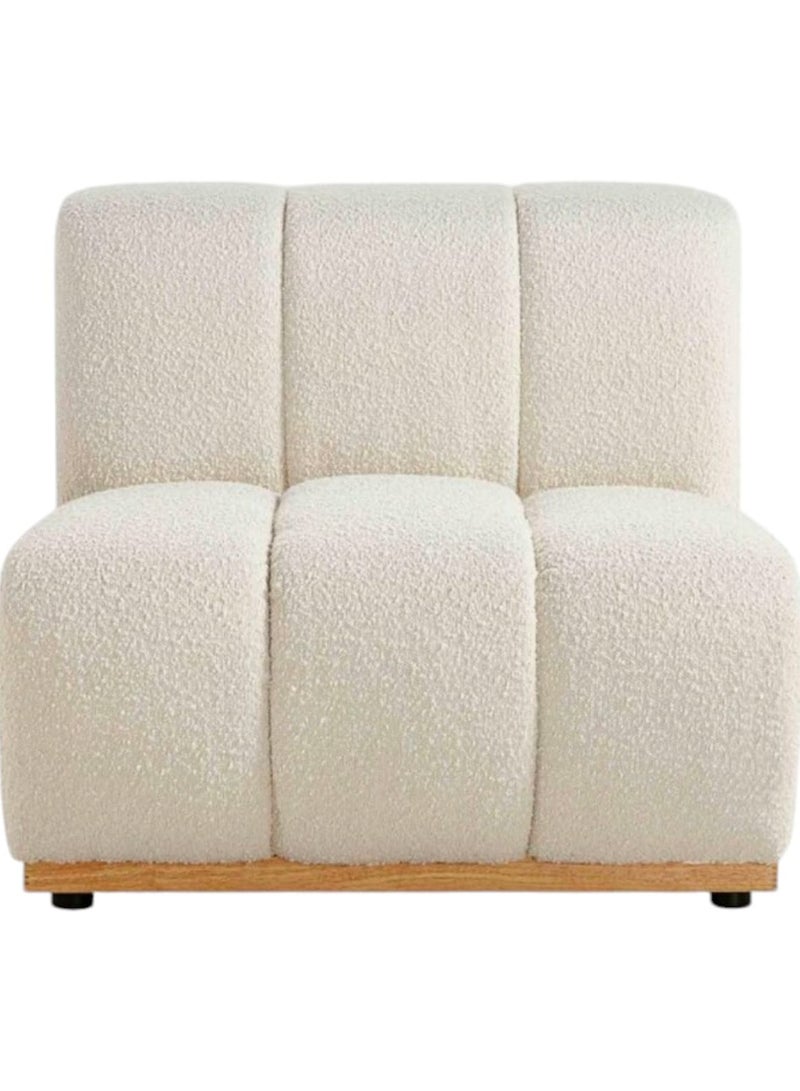 Other Manufacturer Boucle chair without handles, wooden frame, 5 cm  - Image 2