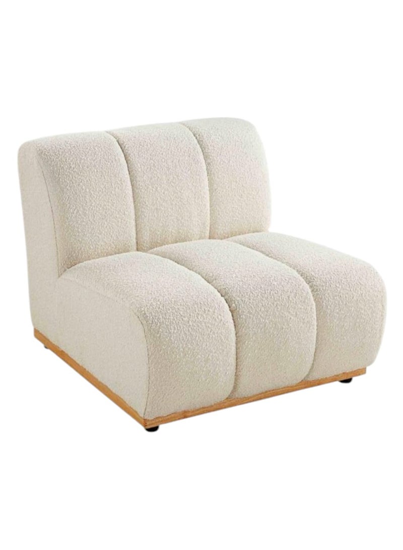 Other Manufacturer Boucle chair without handles, wooden frame, 5 cm  - Image 4