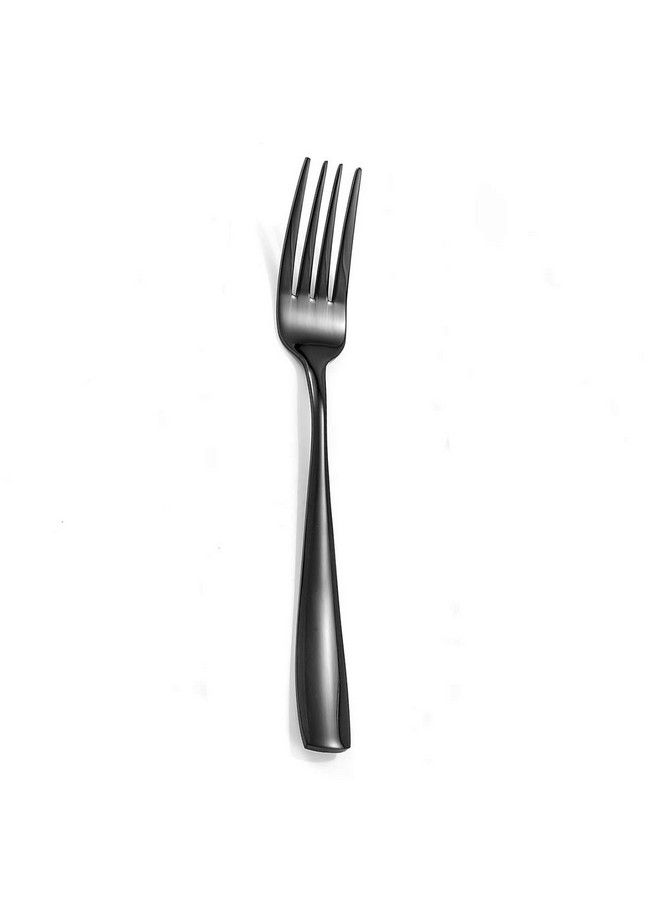 Eslite 12Piece Black Stainless Steel Dinner Forks Cutlery Forks Set8Inches - Image 5