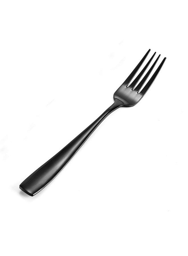 Eslite 12Piece Black Stainless Steel Dinner Forks Cutlery Forks Set8Inches - Image 4