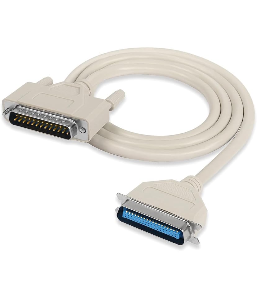 GANIX DB25 Pin Male to Centronics 36 Pin Male Parallel Printer Cable ...