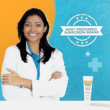 Brinton جل واقي من الشمس برينتون يو في دوكس بلون أزرق مع تلوين SPF 50 PA حماية واسعة الطيف من الضوء الأزرق UVA/UVB لمسة نهائية غير لامعة مقاوم للعرق مقاوم للماء للجنسين لجميع أنواع البشرة 50 جرام - Image 5