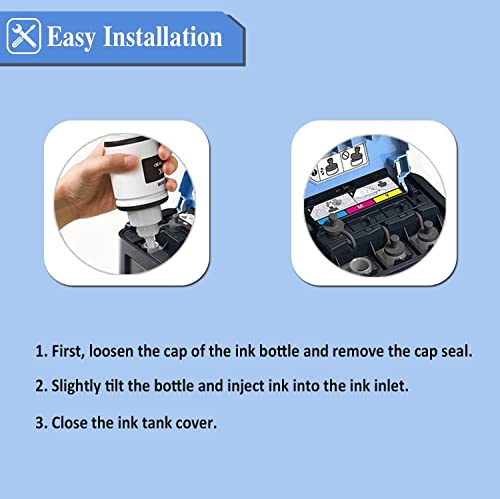 RC PRINT GI 790 Ink for Canon G1000, G1010, G1100, G2000, G2002, G2010, G2012, G2100, G3000, G3010, G3012, G3100, G4000, G4010, Pack of 1 Black 135ml - Image 5