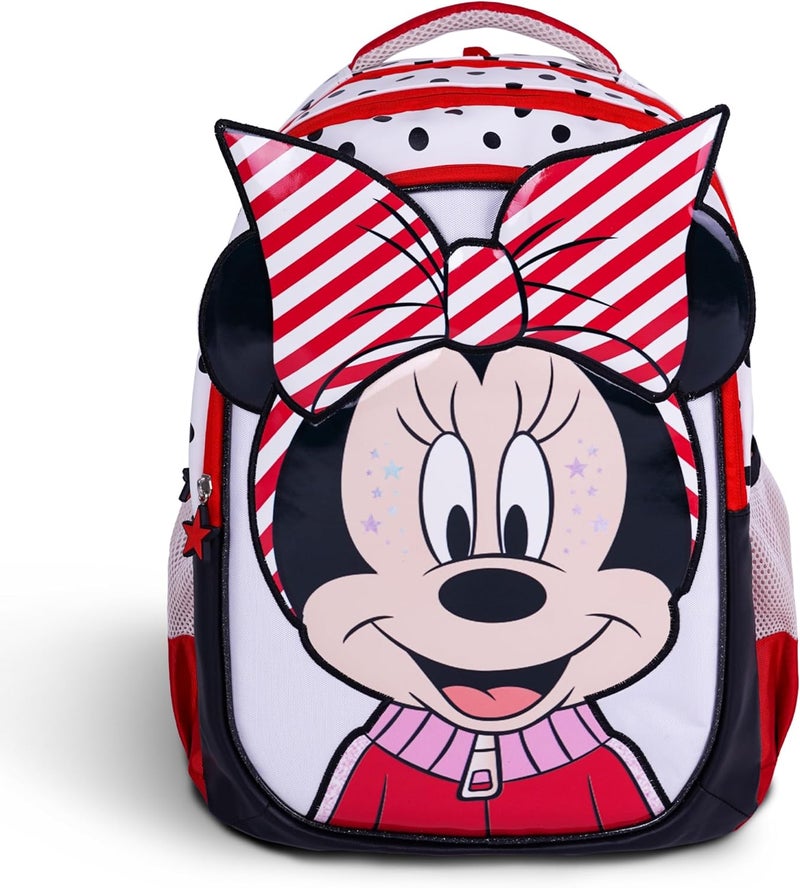 ترو كير حقيبة مدرسية للأطفال من ديزني ميني ماوس مقاس 16 بوصة - حقيبة ظهر مريحة وخفيفة الوزن ومتينة للطلاب من سن 6 سنوات فما فوق - مثالية للسفر والمدرسة، للبنات - Image 1
