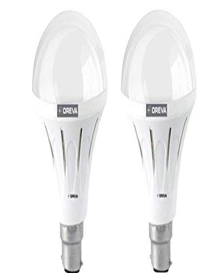 Oreva 10W-ECO-2 Base B22 10-Watt LED Bulb (Pack of 2, White)