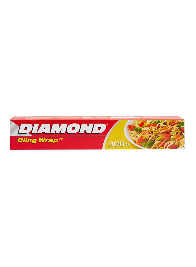 Diamond Cling Wrap Clear 300feet - Image 1