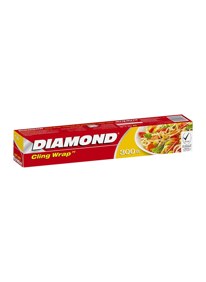 Diamond Cling Wrap Clear 300feet - Image 2