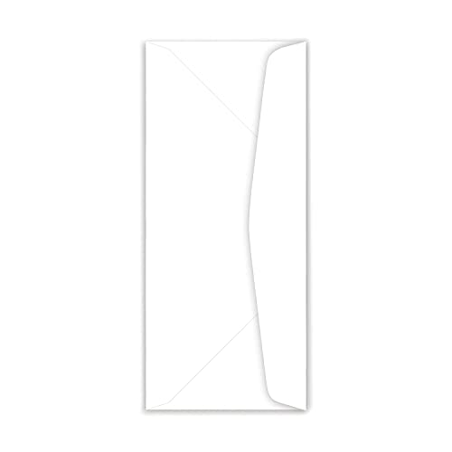 Southworth R1410L 100% Cotton #10 Resume Envelope 4 1/8 x 9 1/2 White 24lb Wove 50/Box (SOUR1410L) - Image 3