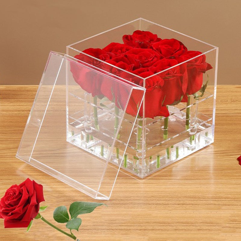 🌱 مزهرية شفافة أنيقة من الأكريليك للهدايا والديكور الرومانسي - Image 4