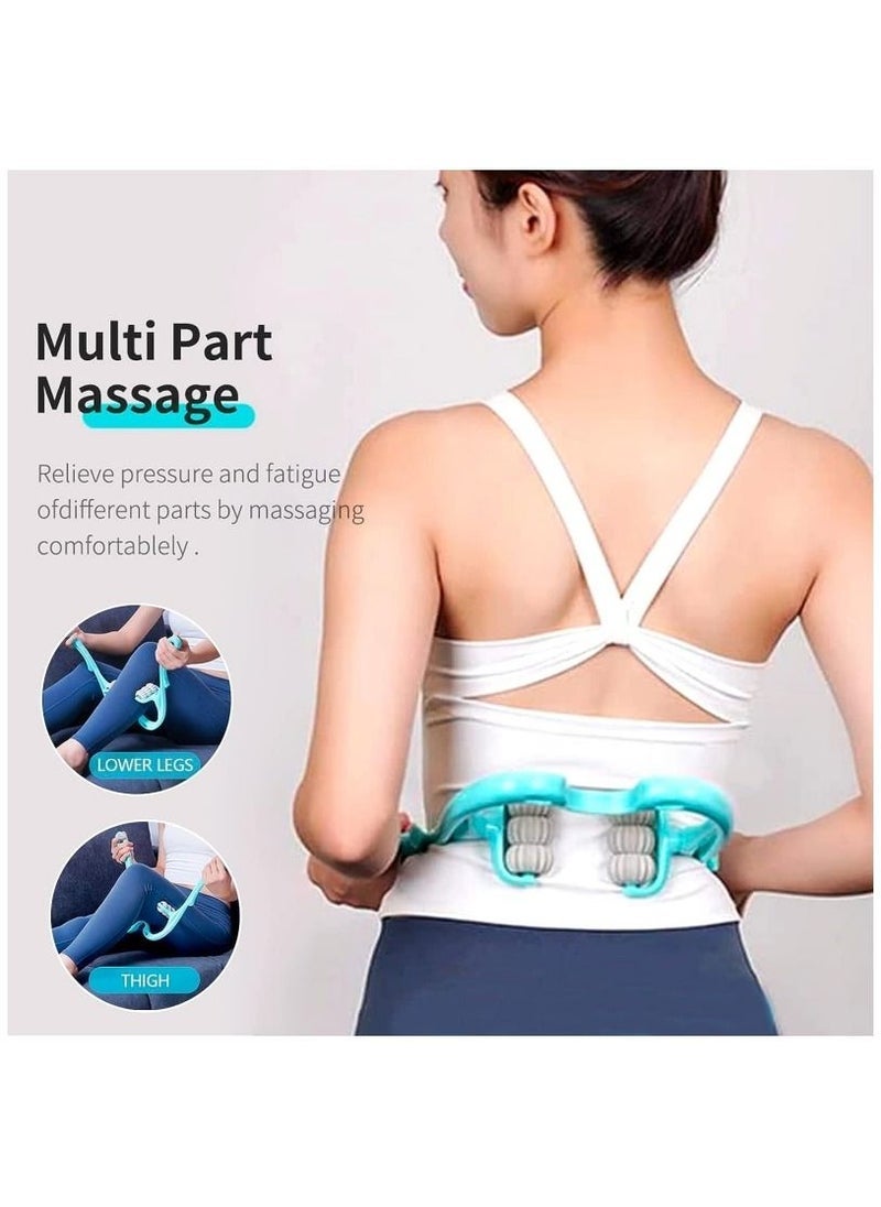 Loquat Neck massager neck roller Neck and Shoulder Handheld Massager with 6 Balls Massage Point Neck Pain Relief Massager for Deep Tissue in Neck Back Shoulder Waist and Legs - Image 5