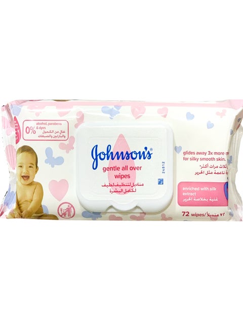 Johnson's Baby Extra Sensitive Baby Wipes 72 Wipes
