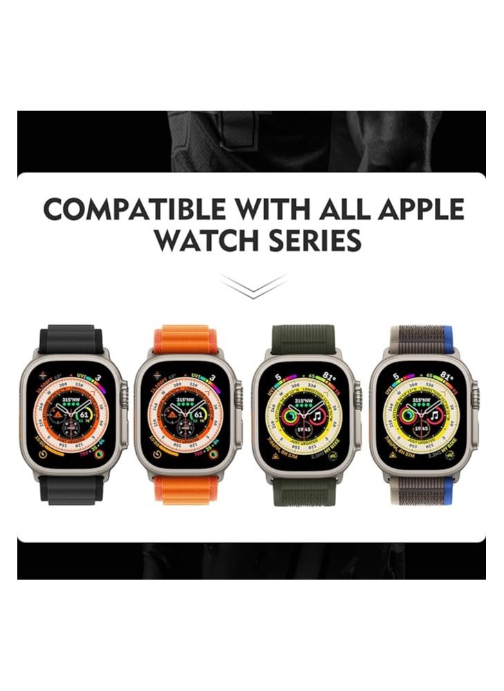 FARROBIZZ 10 Pack/5 Pack FARROBIZZ  Alpine Loop Trail Loop Sport Loop Compatible with Apple Watch Band Ultra 2 49mm 45mm 44mm 42mm 41mm 40mm 38mm Women Men,Adjustable Titanium Hook Pull Tab Hook Loop Fastener Nylon  - Image 2