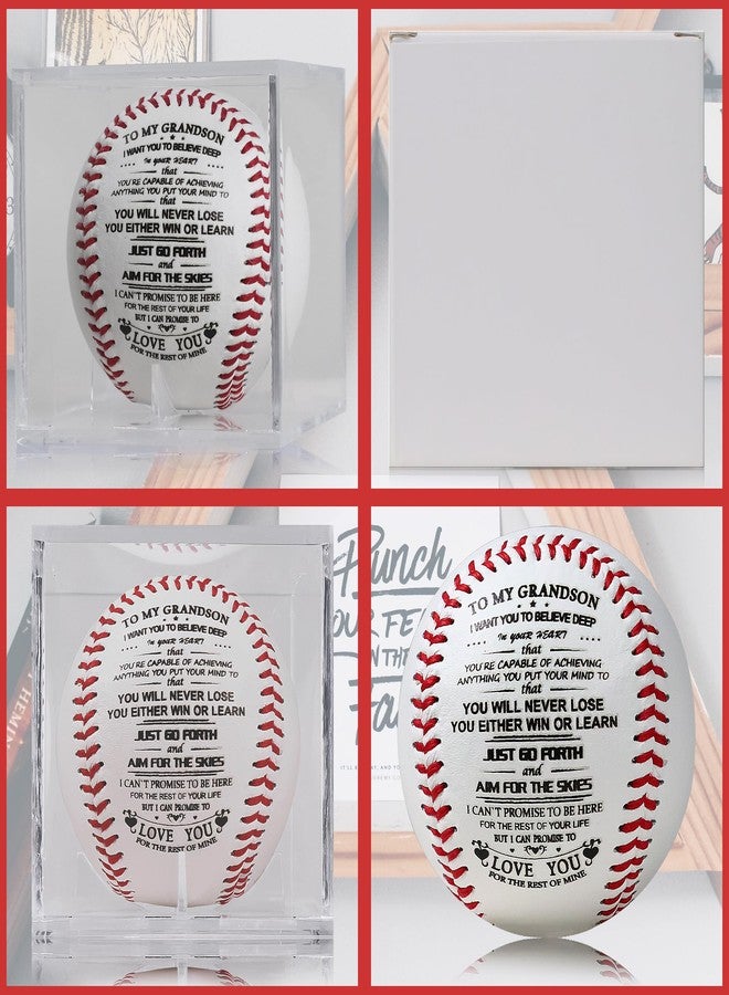 SYNGUCK Birthday Baseball Gifts for Youth, Teenage Boys,Christmas Graduation Baseball Gifts for Grandson from Grandma, Grandpa, Grandparents ，Personalized Baseball Gifts - Image 3