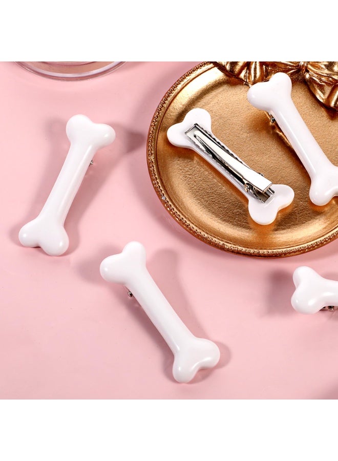 6 Pcs Bone Hair Clip, White Bones Hairpins Skull Skeleton HairPins for Women Girls White Dog Bone Clips Cosplay Costume Decorative Hair Pins Accessories, Daily Wear - Image 4